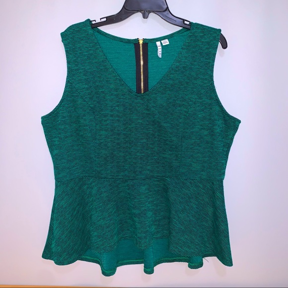Fabrosanz: Black Peplum Top main image 0